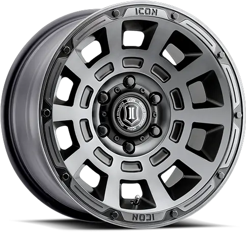 Icon Alloy Thrust Smoke Satin Black Tint 2817855557ssbt Png Icon Compression Wheels