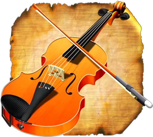 Classical Music Ringtones Violin Gray Png Music App With Orange Icon