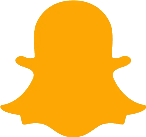 Orange Snapchat 2 Icon Free Orange Social Icons Black Snapchat Icon Png Snap Chat Logo
