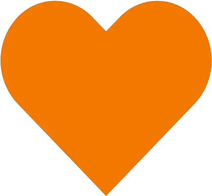 Orange Heart Icon Orange Heart Clipart Png Love Heart Icon