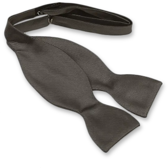 Anthracite Self Tie Bow Tie Silk Solid Png Bow Tie Transparent