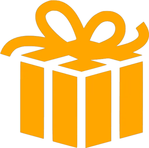 Orange Gift 3 Icon Free Orange Party Icons Black Gift Icon Png Gifts Icon Png