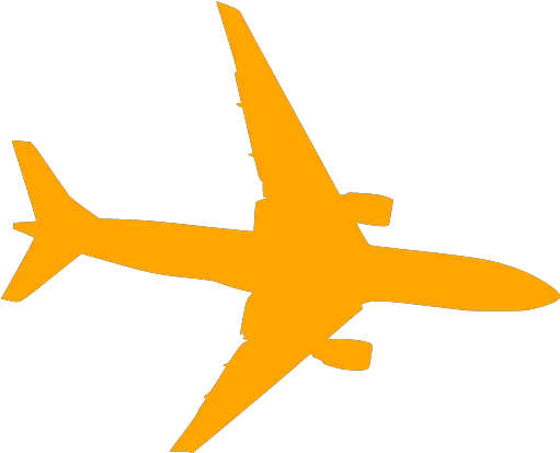 Orange Airplane 10 Icon Free Orange Airplane Icons Clear Background Plane Transparent Background Png Jet Icon