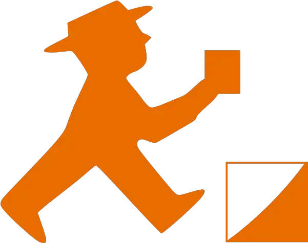 Download Hd How To Set Use Burnt Orange Man Icon Png Ampelmännchen Png Orange Person Icon