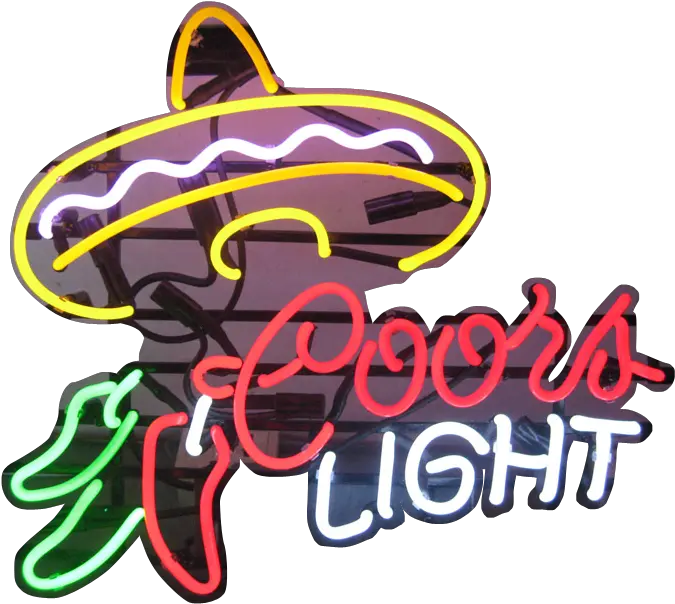 Coors Light Mexican Neon Sign Illustration Full Size Png Logo Coors Light Png