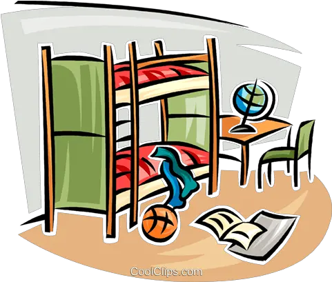 Bunk Bed Kids Clean Room Clipart Png Bed Clipart Png