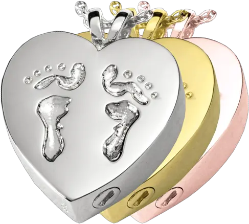 Wholesale Cremation Jewelry Baby Feet Heart Solid Png Baby Footprint Png