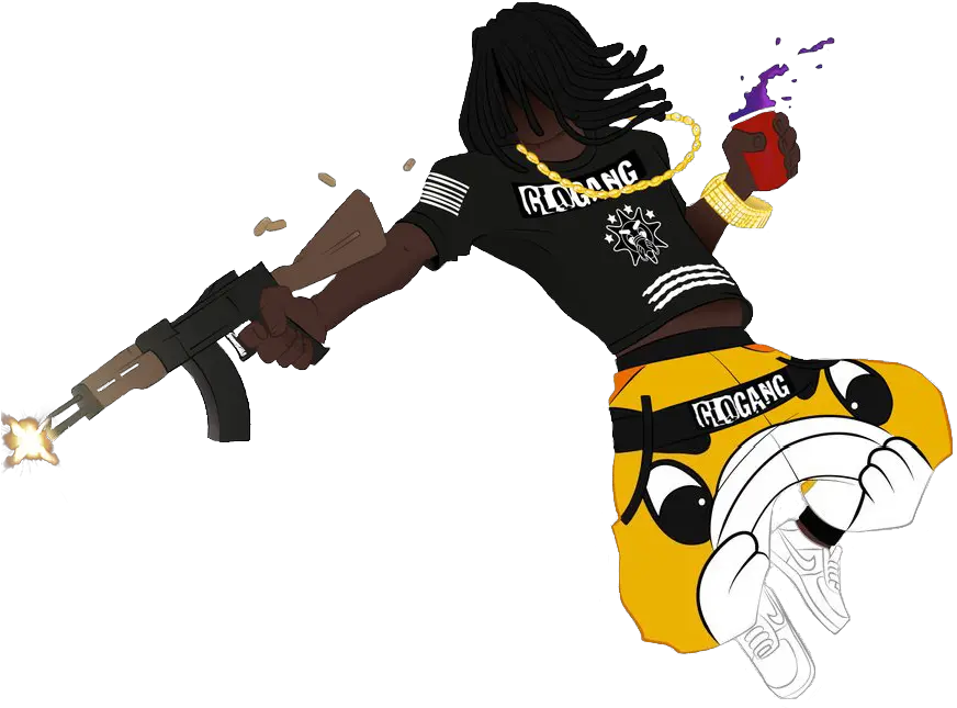 Muzzle Flash Png Chief Keef Cartoon Png Chief Keef Png