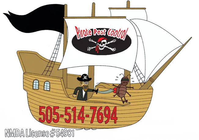 Pirate Pest Control Make Your Bugs Walk The Plank Language Png Pirate Ship Logo