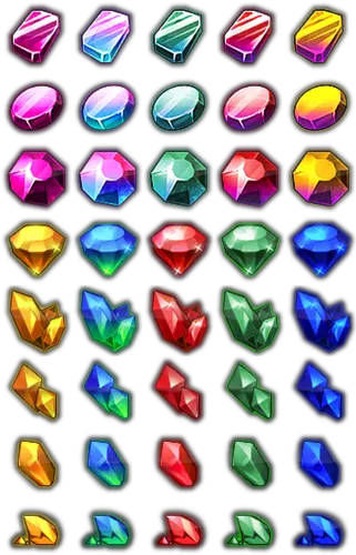 Basic Gems Icon Set Remix Opengameartorg Rpg Gems Icons Free Png Rpg Icon Png