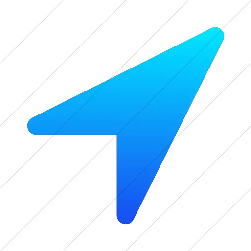 Simple Ios Blue Gradient Bootstrap Font Location Arrow Ios Icon Png Location Icon Iphone