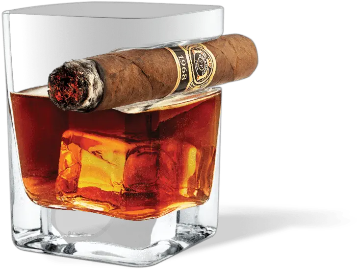 Corkcicle Cigar And A Whiskey Glass Png Whiskey Glass Png