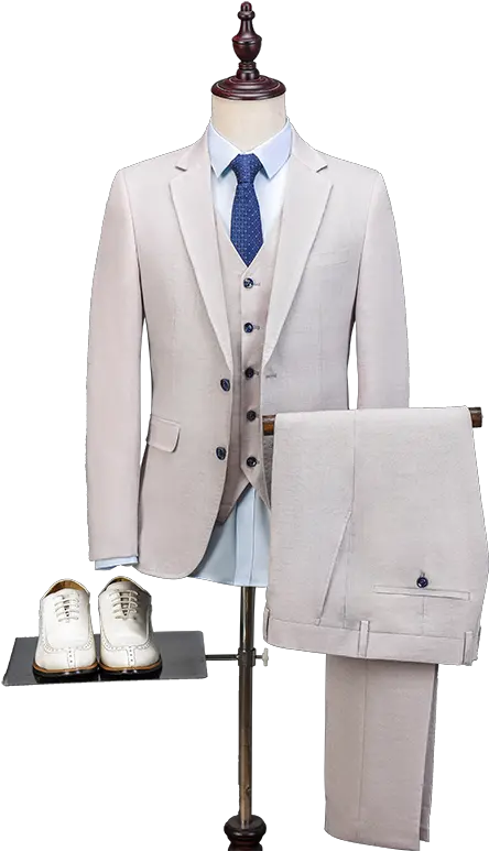 Us 11848 8 Off2018 New Brand Beige Inory Linen Men Suit Tuxedo Slim Fit 3 Piece Jacket Groom Blazer Prom Formal Wedding Suits Terno Uniformes De Promoción Color Beige Png Man In Suit Png