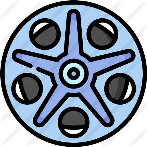 Movie Reel Dot Png Movie Reel Flat Icon