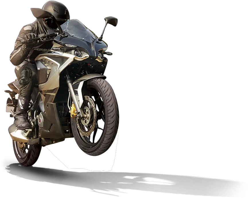 Bajaj Motorcycle With Rider Png Transparent Motorbike Rider Png Bike Rider Png