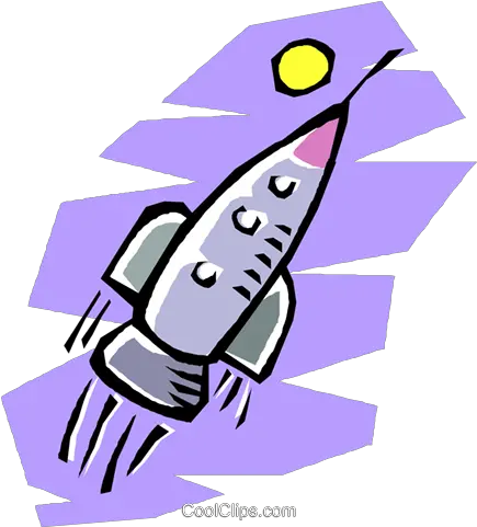 Rocket Ship Flying Through Outer Space Royalty Free Vector Rocket Png Rocket Ship Png