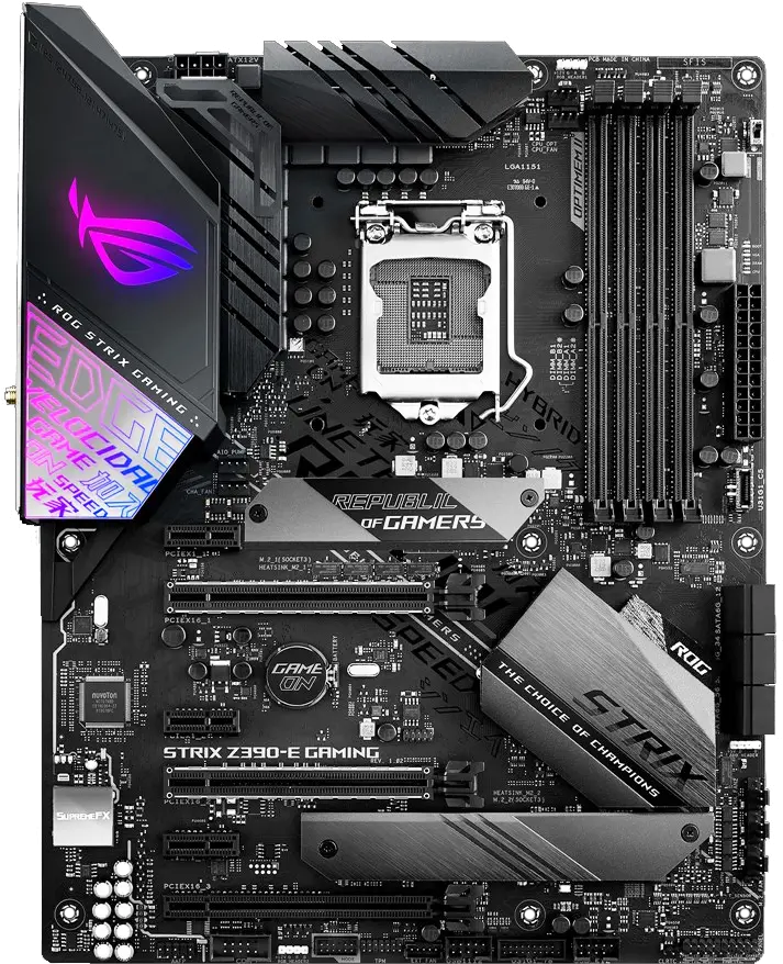 Asus Rog Strix Z390 E Intel Ddr4 Atx Motherboard Aria Pc Asus Rog Strix Z390 E Gaming Png Asus Rog Laptop Keyboard Icon Meanings