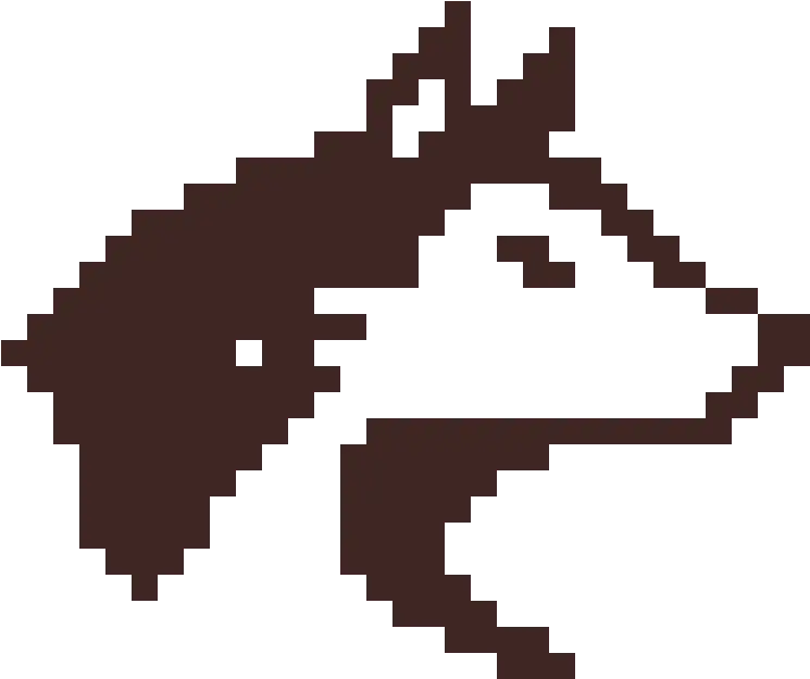 Pixilart Wolf Head By Wolffamily1 Pixel Art Hollow Knight Gif Png Wolf Head Logo