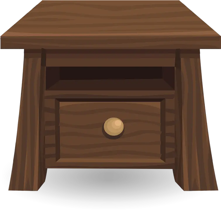 Night Table Bedside Bedside Table Clipart Png Wood Table Png