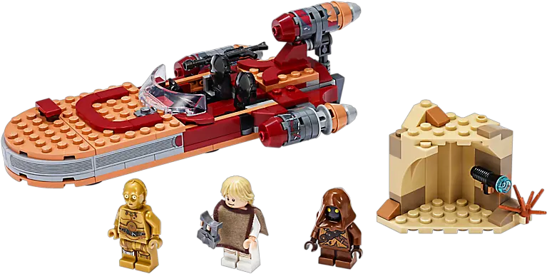 Luke Skywalkeru0027s Landspeeder Kiddiwinks Online Lego Shop Lego Landspeeder Png Luke Skywalker Png