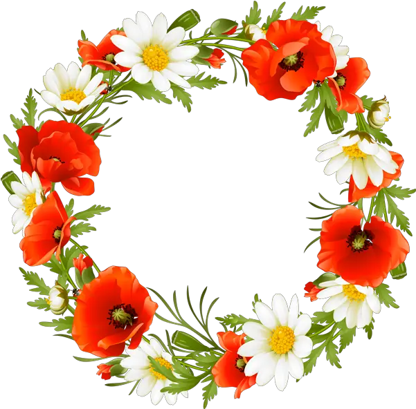 Library Of Fall Flower Crown Png Black Red Flower Wreath Png Snapchat Flower Crown Png