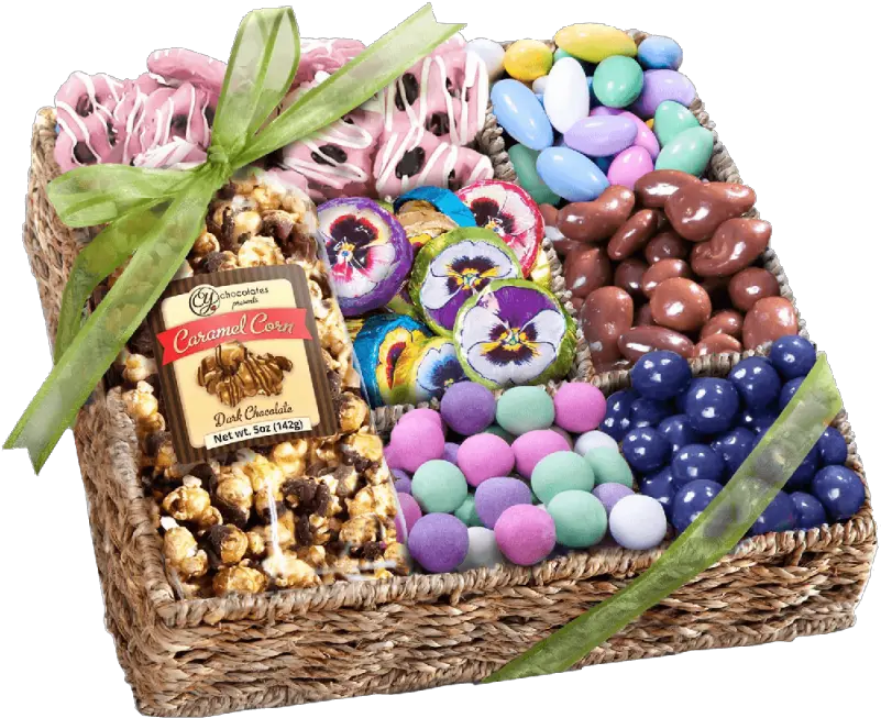 Spring Chocolate Sweets And Treats Gift Basket Trinacria Export Candy Png Easter Basket Transparent