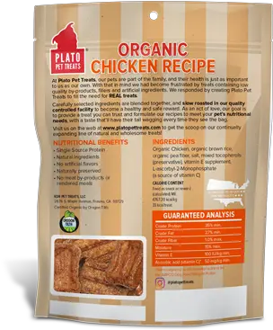 Plato Pet Treats Organic Chicken Strips 6 Oz Bag U2014 Nirvana Plato Pet Treats Png Plato Png