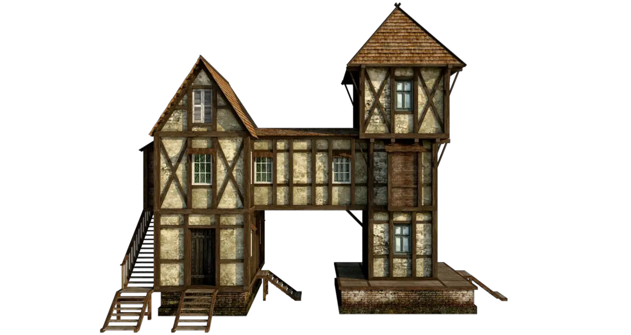 Wooden House Png Free Download Middle Ages Wood House House Transparent Background