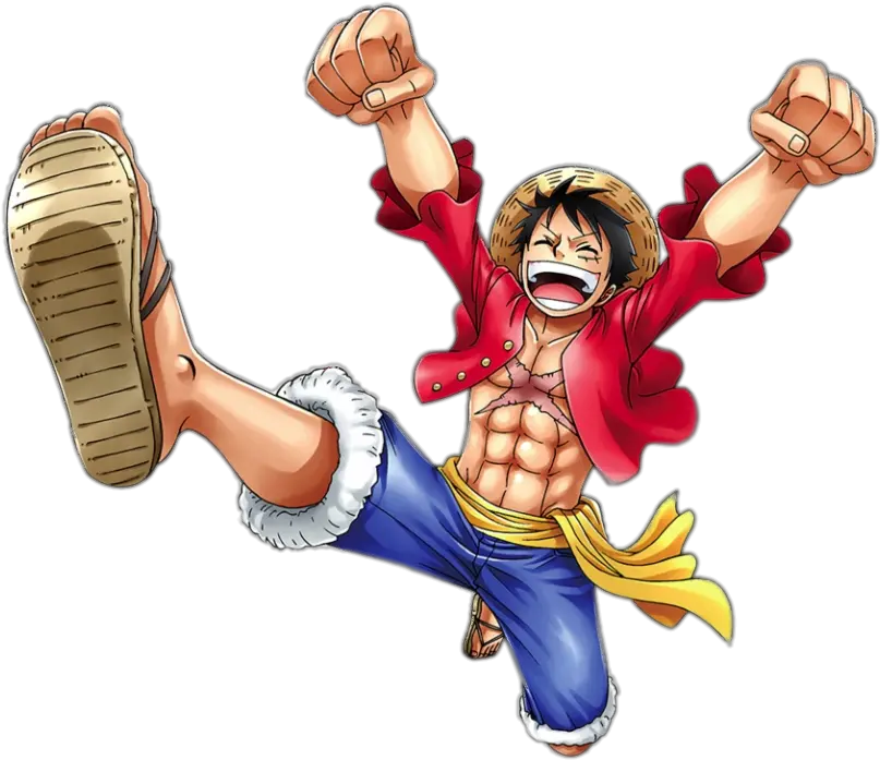 Check Out This Transparent One Piece Monkey D Luffy Jumping Png Background