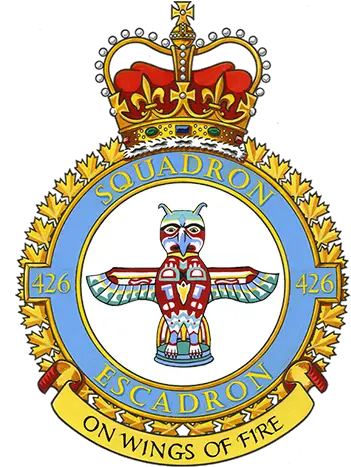 426 Transport Training Squadron Canadaca 2 Canadian Air Division Crest Png Wings Of Fire Logo