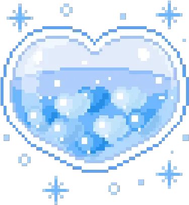 Pixelated Heart Png Heart Blueheart Kawaii Pixel Kawaii Pixel Art Png Kawaii Heart Png