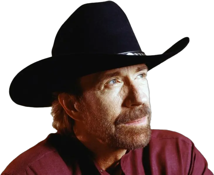 Chuck Norris Cowboy Png Clipart Black Leather Cowboy Hats For Men Chuck Norris Png