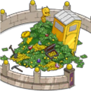 Money Mountain The Simpsons Tapped Out Wiki Fandom Tapped Out How Much Is The Money Mountain Png Money Pile Icon