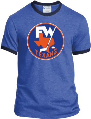 Fort Worth Texans Hockey Chl Retro 1970u0027s Throwback Short Sleeve Png Texans Logo Images