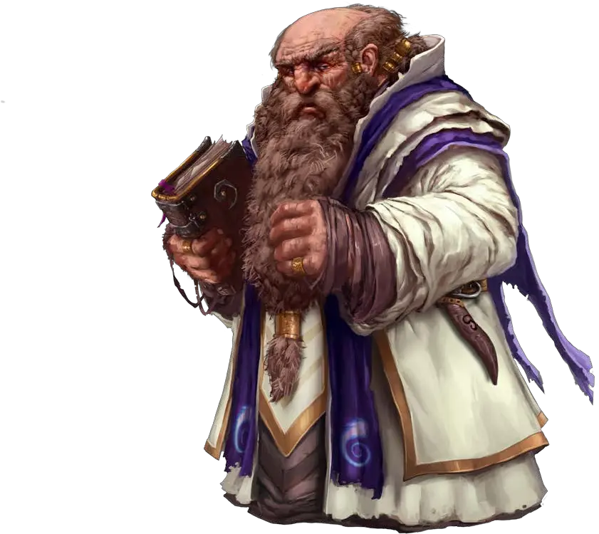 Download Wizard Beard Transparent Dwarf Cleric With Robes Png Wizard Beard Png