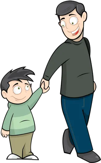 Boat To Paradise Story Father Son Dad And Son Walking Clipart Png Father And Son Png