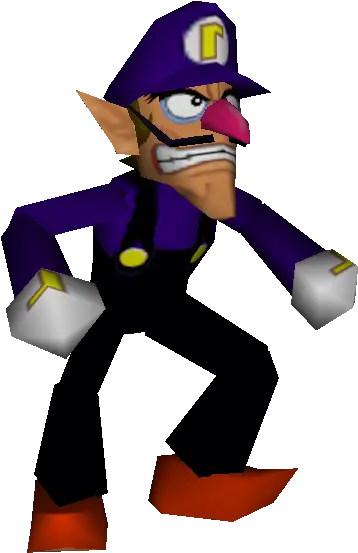 Nintendo 64 Waluigi Mario Party 3 Png Waluigi Hat Png