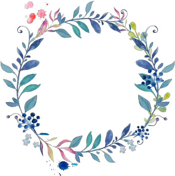 Watercolor Wreath Flower Png Clipart Transparent Background Floral Wreath Vector Flower Wreath Png