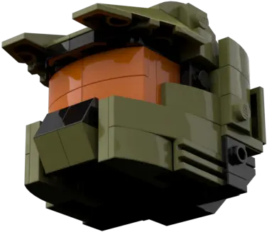 Halo Master Chief John 117 Helmet Brickbuildersfi Lego Vertical Png Master Chief Helmet Transparent