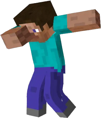 Brainnugget 44 Mojang The Minecraft Steve Dabbing Png Dab Png