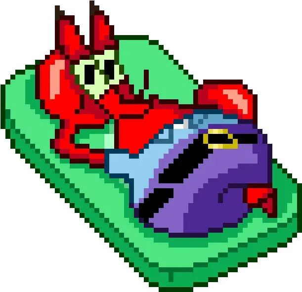 G R A P E Pixel Artist Commissions Closed Sled Png Mr Krabs Transparent