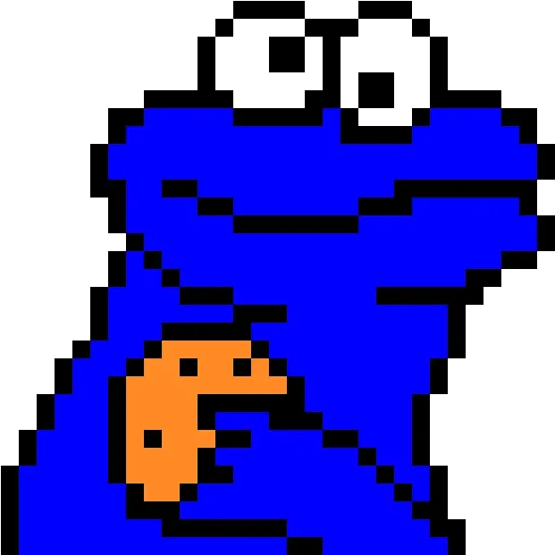 Cookie Monster Pixel Art Cookie Monster Png Cookie Monster Png