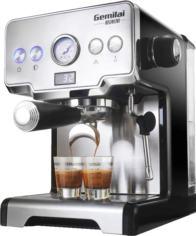 Us 3519 49 Off1450w 15 Bar Italian Coffee Machine Stainless Steel Steam Semi Automatic Milk Bubble Espresso Maker Commercial Crm3605coffee Gemilai Coffee Machine Png Coffee Steam Png png