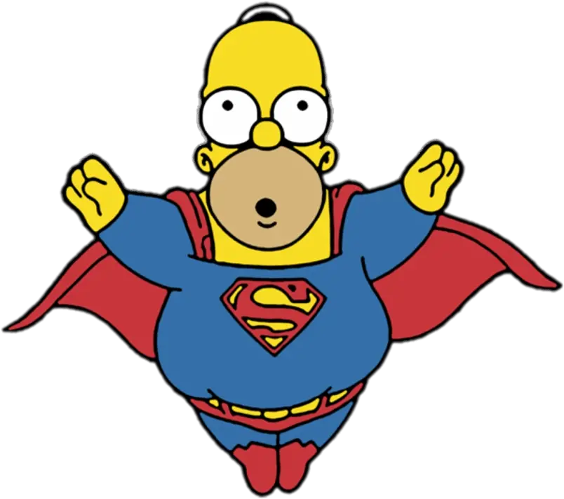 Homer Simpson Superman Transparent Png Homer Simpson Png Homer Simpson Transparent