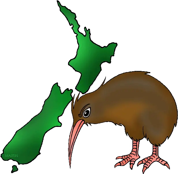 Australia Pacific Clip Art By Phillip Martin New Zealand New Zealand Clipart Png Kiwi Png