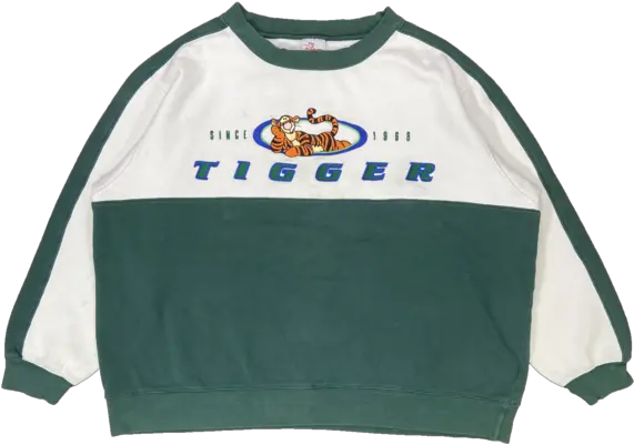 Vintage Tigger Winnie The Pooh Disney Sweat Shirt 3247 Long Sleeve Png Winnie The Pooh Logo