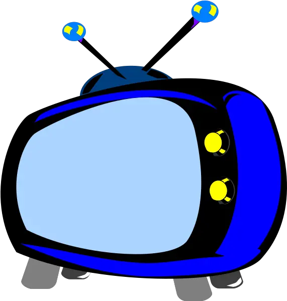 Blue Retro Tv Clip Art Logo Tv Cartoon Png Prank Tv Retro Tv Png