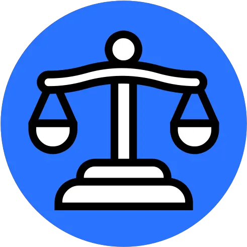Balance Crime Justice Law Legal Scales Of Icon Law Icon Circle Png Scales Png