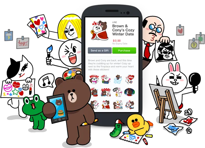 Line Creators Market Now Taking Line App Png Line Stickers Transparent