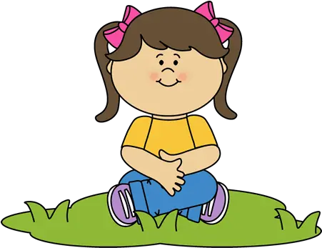 Clipart Gress Pencil And In Color Grass Girl Sitting Clip Art Png Grass Clipart Transparent